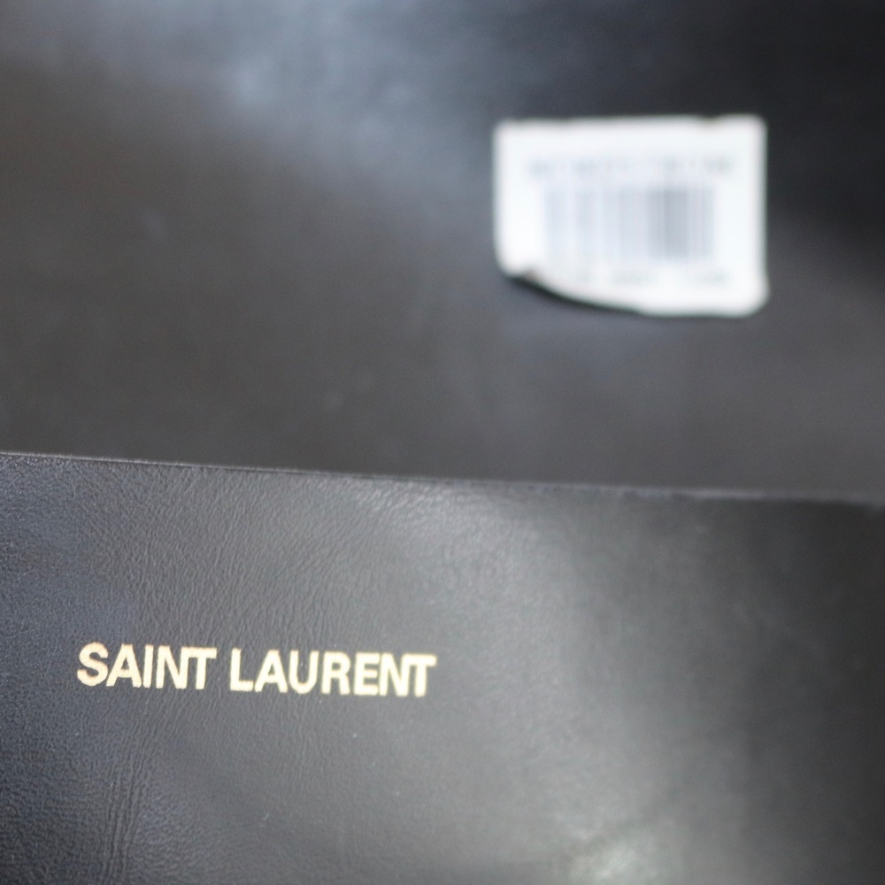 Saint Laurent Black leather Eye Glasses case - Picture 7 of 7
